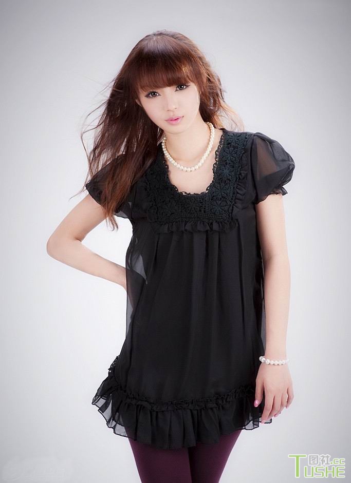 嫩模黄诗思写真展现纯美大片(图5)