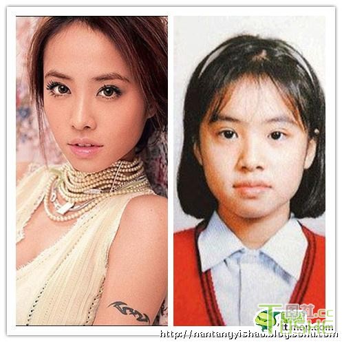 曝当红美女明星罕见青涩毕业照