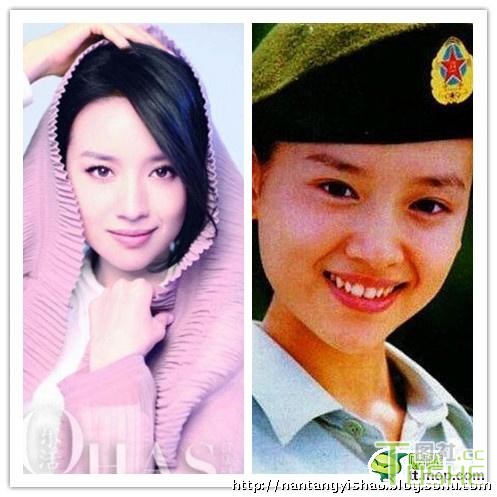 曝当红美女明星罕见青涩毕业照