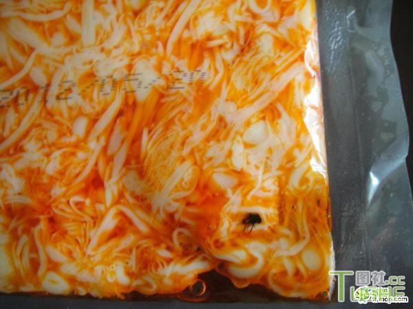 包装食品里惊现苍蝇 恶心慎入